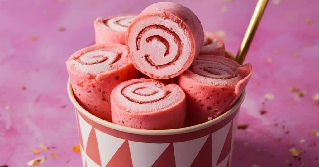 sorvete ice cream roll