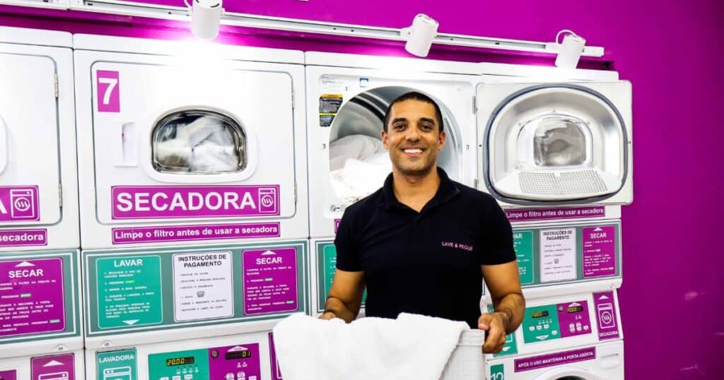 lave e pegue franchising